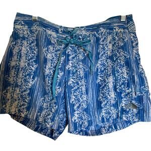 The North Face shorts size 8 women's blue botanical print